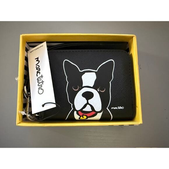 MARC TETRO BOSTON TERRIER SMALL WALLET NWT - Picture 1 of 2